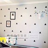 北欧童品独家定制ins 几何图形三角形图案墙贴纸创意儿童房装饰B5