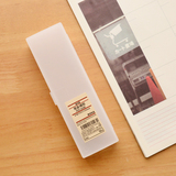 [转卖]无印良品日本MUJI笔盒透明PP塑料铅笔盒大小号文具