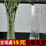 绿植富贵竹插花瓶六角玻璃瓶水生透明花瓶子 植物 花瓶水培玻璃