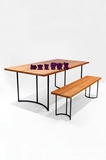 北欧简约咖啡厅桌椅实木家具办公桌 原木复古餐桌饭桌电脑会议桌