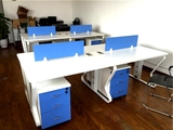 位钢架桌电脑桌屏工位职员办公桌定做北京办公家具办公桌员工4人