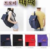 代购superme包韩版双肩书包女男背包高中学生书包双肩旅行电脑包.