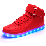 2016春秋季儿童发光鞋LED带灯男童鞋充电高帮女童运动鞋厂家直销