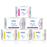 【天猫超市】ABC卫生巾纤薄棉柔排湿表层日用+夜用6包 大包装