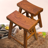 老榆木 家用小板凳实木凳子中式家具木头矮凳原木仿古木凳 餐桌凳