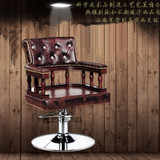 厂家直销新款中式剪发椅子欧式美发椅子复古木质美发椅子理发椅子