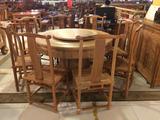 红木家具餐桌大果紫檀餐桌缅甸花梨木餐桌原木生磨餐桌