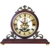 汉时欧式座钟客厅大号实木仿古台钟简约时尚摆件钟表时钟创意HD25