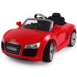 奥迪R8儿童电动车宝宝玩具车四轮可坐带遥控小孩电动汽车电瓶童车