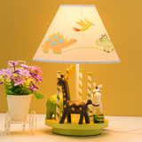 奢华欧式装饰台灯卧室儿童床头灯温馨卡通长颈鹿可爱动物旋转台灯