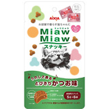 日本国产 爱喜雅MiawMiaw 猫咪零食 三层夹心馅饼 鲣鱼风味 5gx6