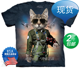 美国现货THE MOUNTAIN空军猫3D立体T恤卡通动漫衣服宽松潮男3dt恤