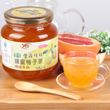 买就送木勺 意峰蜂蜜柚子茶1000g*2瓶 韩国工艺蜂蜜果味茶