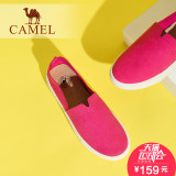 Camel/骆驼女鞋 休闲简约纯色百搭平底单鞋舒适圆头新款乐福鞋