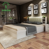 板式宜家床储物收纳床气动液压小户型床架子环保1.51.8米简约现代