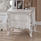 欧式床头柜 美式古典家具 法式实木简约床头柜 三包到家
