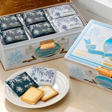 包邮 日本北海道白色恋人黑白巧克力夹心饼干54枚高档铁盒 8月