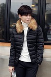 2016冬款新品白鸭绒羽绒男式外套加厚韩版时尚潮流修身男士棉衣