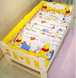 床围纯棉婴儿床围秋冬婴儿床上用品宝宝床围可定做六七八件套包邮