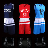 2016全明星球衣套装男 东部西部篮球服定制 运动比赛队服 印字号