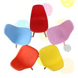 儿童靠背椅学习培训彩色椅简约安全塑料现代创意休闲多用榉木椅
