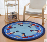 创意个性 潮牌圆形国旗地毯 卧室客厅电脑椅垫吊篮垫儿童房毯