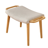 北欧现代简约化妆台凳子全实木卧室美甲梳妆台凳子软包梳妆凳椅子