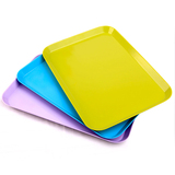 欧式长方形茶盘塑料水杯托盘 密胺创意水果盘面包蛋糕点心餐盘子