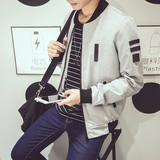 2016春装新款韩版男士权志龙同款休闲修身夹克短款长袖棒球服外套