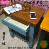整装切菜桌子厨房桌双层操作台 小户型实木家具餐桌长方形6人包邮