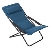 美国代购 户外沙滩椅子Lafuma Transabed深蓝色舒适折叠躺椅休闲