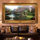 欧式客厅装饰油画风景画有框画沙发背景墙装饰画别墅挂画高档壁画