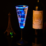 发光高脚酒杯 塑料发光杯子 七彩变色 LED香槟杯免邮费