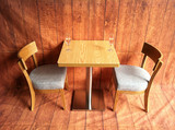 批发定制餐桌椅咖啡厅桌椅甜品店桌椅奶茶店烘焙店实木桌椅组合