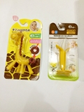 日本正品代购KJC香蕉型婴儿宝宝牙胶咬胶不含BPA磨牙棒玩具3个月+