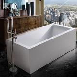 果敢长方形独立式浴盆亚克力简易现代浴缸 1.4/1.5/1.6/1.7米042