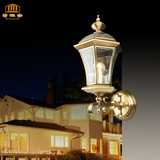 DHM欧式庭院灯古典全铜户外防水壁灯花园景观灯 大门门头装饰马灯