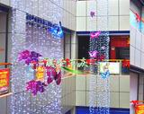 商场中庭吊饰 购物中心展厅布置道具 秋冬圣诞美陈展厅热气球装饰
