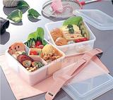 日本inomata双层手提野餐盒 水果零食盒 儿童学生便当饭盒 野餐盒