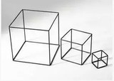 简约现代正方形摆件铁艺几何摆件装饰品软装装饰品中式方形框架