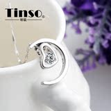 Tinso/听说925银项链女韩版锁骨链生日礼物银饰吊坠配饰带证书