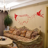 小天使 创意设计 3D亚克力立体墙贴画电视背景墙客厅餐厅卧室装饰