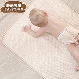 彩棉宝宝隔尿垫新生婴儿隔尿床垫防水可洗超大号纯棉四层吸水透气