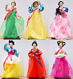 满包邮韩国民俗 人偶娃娃摆件朝鲜族绢人韩国家居装饰礼品工艺品