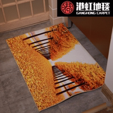 漫印花地毯防滑儿童房间客厅卧室茶几床边地垫可定制3D立体卡通动
