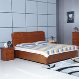 厂家直销全实木床双人床1.8米新款橡木中式古典特价包邮大床