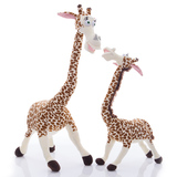 可爱长颈鹿公仔毛绒玩具大号 马达加斯加鹿创意女生日礼物抱枕