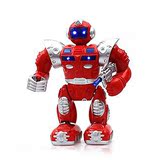 冰容玩具 电动灯光音乐旋转会自己走路的机器人 男孩炫酷机器人 ?