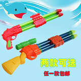 包邮水枪玩具高压呲水枪玩具戏水喷水枪抽拉式双管设计射程远 3岁