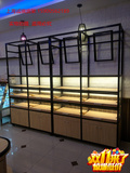 铁艺面包柜台中岛柜展柜面包柜抽屉式边柜面包展示柜蛋糕柜台货架